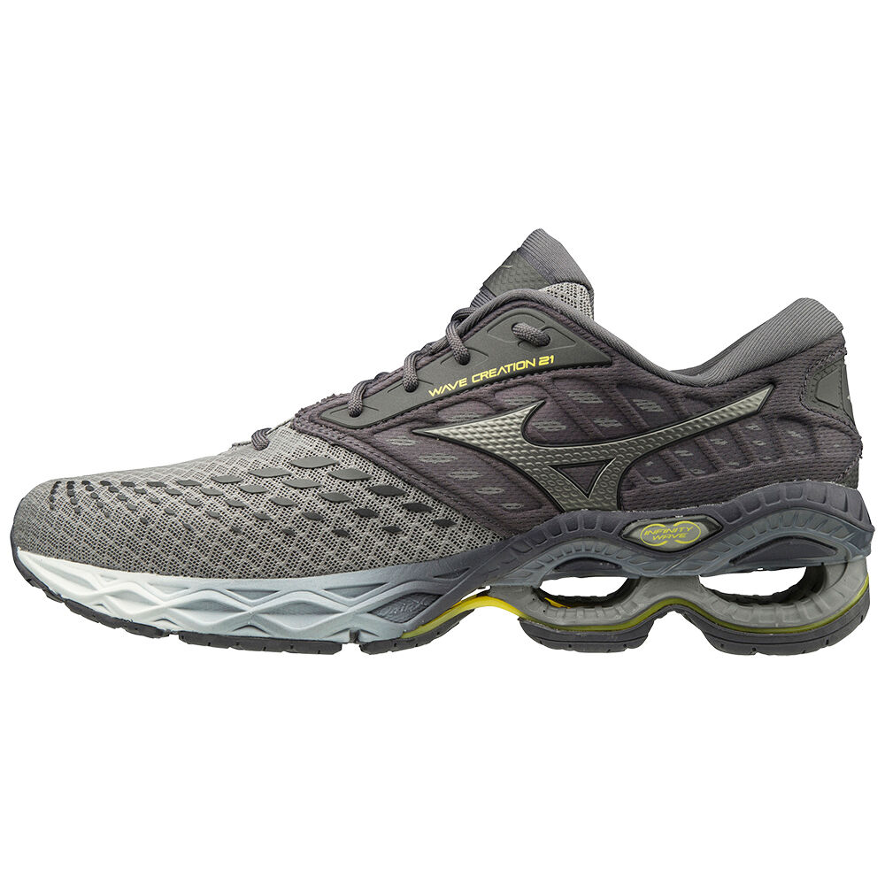 Scarpe Running Mizuno Wave Creation 21 Uomo - Grigie/Argento - 45017-ZXJT